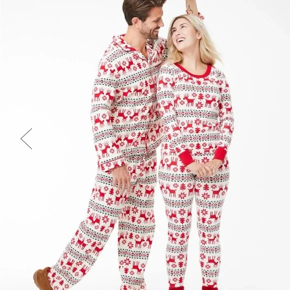 Like New Hanna Andersson Adult unisex reindeer pajamas - Picture 5 of 6